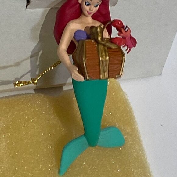 Vintage Grolier Disney Little Mermaid Ariel Sebastian Christmas Tree Ornament - Picture 3 of 8
